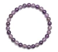 The Bead Shop Natural Gemstone Healing Crystal Bracelet 8mm Beads - Chakra Energy Balance Bracelet for Men Women - Meditation, Yoga & Spiritual Jewellery Gift - Amethyst
