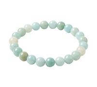 The Bead Shop Natural Gemstone Healing Crystal Bracelet 8mm Beads - Chakra Energy Balance Bracelet for Men Women - Meditation, Yoga & Spiritual Jewellery Gift - Amazonite