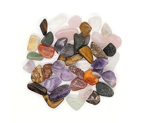 The Bead Shop Polished Tumblestone Gemstones, Pocket Reiki Chakra, Small Mix, 100g Pack (39-46 Stones, Size: 10-20mm)
