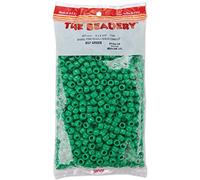 The Beadery 6 by 9mm Barrel Pony Bead, Green, 900-Pieces
