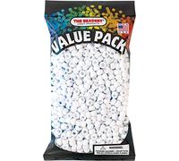 The Beadery 6 by 9mm Barrel Pony Bead, White, 900-Pieces