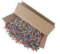 The Beadery Bonanza 5LB of Mixed Craft Beads, Sizes, Multicolor