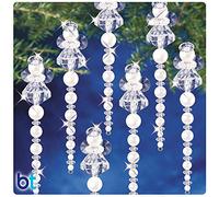 The Beadery Holiday Beaded Ornament Kit-Icicle Angel Makes 24 BOK-7476