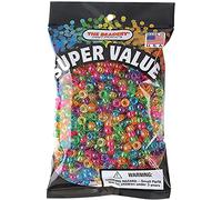 The Beadery Mini Pony Beads 1/2lb-Jelly Sparkle 1651SV-467