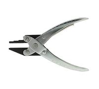 The Beadsmith 3-Step Round and Concave Nose Parallel Plier, Loops 3, 4, 5mm, 5.5 inches (140mm), Steel Tool for Jewelry Making, with Spring