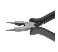 The Beadsmith 4-in-1 Multifunctional Pliers - All-Purpose Jewelry Making Tool w/Cushion Grip, 5”, Create Loops, Cut and Flatten Wire, Close Jump Rings