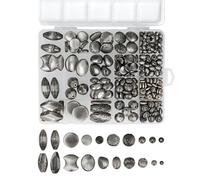 The Beadsmith Acrylic Beads Assortment - Antique Silver Faux Metal, Approx. 285pc, 20 Shapes (6-30.6 mm), Jewelry & Bracelet Making Kit, Suitable for Creating Home Décor