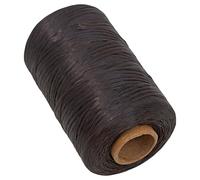 The Beadsmith Artificial Sinew Waxed Thread - Flat Polyester Craft String, Brown Color, 5-Ply, 8-Ounce Spool, 273 yds / 820 ft, Durable & Splittable