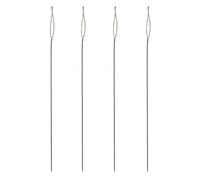The Beadsmith Basic Elements Collapsible Eye Needles - 2.5 Inch Long - Flexible Twisted Wire - Large Eye, Easy to Thread - 4 Medium Needles