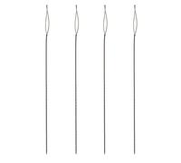 The Beadsmith Basic Elements Collapsible Eye Needles - 2.5 Inch Long - Flexible Twisted Wire - Large Eye, Easy to Thread - 4 Extra Heavy Needles