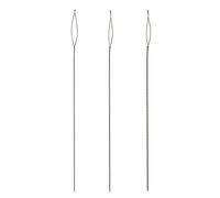The Beadsmith Basic Elements Collapsible Eye Needles - 2.5 Inch Long - Flexible Twisted Wire - Large Eye, Easy to Thread - 3 Needles in Assorted Sizes