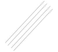 The Beadsmith Basic Elements Collapsible Eye Needles - 5 Inch Long - Flexible Twisted Wire - Large Eye, Easy to Thread - 4 Extra Fine Needles