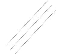 The Beadsmith Basic Elements Collapsible Eye Needles - 5 Inch Long - Flexible Twisted Wire - Large Eye, Easy to Thread - 3 Needles in Assorted Sizes