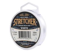 The Beadsmith BC225 Opelon Stretch Bead Cord .7mm 25 meters by JewelrySupply,White