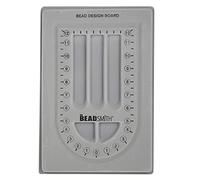 The Beadsmith Bead Board, Grey Flocked, 28” U-Shaped Channel, 8.5 x 12 inches, Design Boards for Creating Bracelets, Necklaces and Other Jewelry