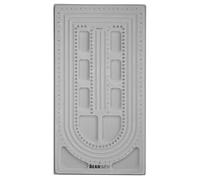 The Beadsmith Bead Board, Grey Flocked, 3 U-Shape and 3 Straight Channels, 10 x 18.5 inches, Design Boards for Creating Bracelets, Necklaces and Other Jewelry