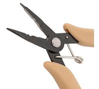The Beadsmith Beader's All-in-One Pliers - Multifunctional Jewelry Making Tool, 5.25 Inches, w/Round Nose, Chain Nose, Crimper & Flex-Wire Cutter