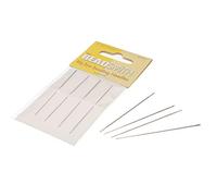 The Beadsmith Big Eye Beading Needles, 2.125 inches, 4 per Card, Sharp Points, Use for General Sewing, Weaving and Embroidery, Very Easy to Thread
