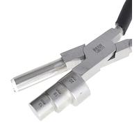 The Beadsmith Big Wrapper Pliers - Multi-Step Wrapping Tool -13, 16 & 20mm Barrels - 7 Inches Long, 1.25” Stainless Steel Jaws, Cushioned Grips - Use to Shape Rings and Make Consistent Sized Loops …