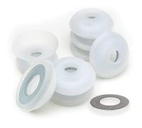 The Beadsmith Bob-EEZ Tangle Free Bobbins-Pack of 8, White