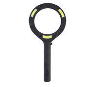 The Beadsmith Bright FX Handheld Magnifying Glass with COB LED Light, Battery Powered, 3X Magnification, 180 Degree Wide Beam and Push Button Activation