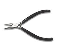 The Beadsmith Chain Nose Pliers - Extra Fine Tips - 4.5 inches (114mm) - PVC Grip Handle with Double Leaf Springs - Jewelry Making Tool for Creating Bracelets, Earrings and Necklaces