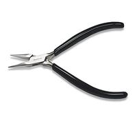 The Beadsmith Chain Nose Pliers - Serrated - Extra Fine Tips - 4.5 inches (114mm) - PVC Grip Handle with Double Leaf Springs - Jewelry Making Tool for Creating Bracelets, Earrings and Necklaces