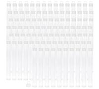 The Beadsmith Clear Plastic Tubes - 5-Inch-Long Round Tubes, 9/16 Inches in Diameter - Hanging Caps - Use for Beads, Bath Salts, Wedding & Party Favors, Home or Office Storage - Bag of 100