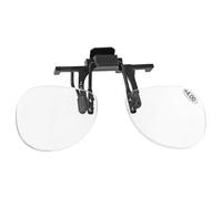 The Beadsmith Clip-On Magnifying Glasses - Flip-Up Lenses for Eyeglasses, +4.00 Strength, 3.75” Wide