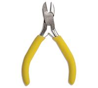 The Beadsmith Color-ID Side Cutter - 5 inches (127mm) - Yellow Comfort Grip Handle - Polished Steel Head and Double-Leaf Spring - Tool for Jewelry Making