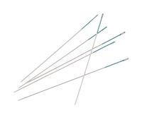 The Beadsmith ColorEYES Beading Needles, Size 11, 1 Card (6 Needles), Blue Colored Tip for Easy Identification of Size, Use for Loom Weaving Bead Work, Off-Loom Stitch & Jewelry Making w/Seed Beads