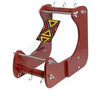 The Beadsmith ComfortLoom - Adjustable Standing Bead Loom with 4 Length Settings, Ergonomic Angled Design, Work Area 7.5” to 10.5”, Includes Illustrated Instructions & Bracelet Pattern, Patent Pending