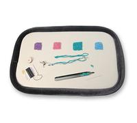 The Beadsmith Craft Bumper - Basic Elements - Rectangle Shape, 17.75” x 11.75”, 1” Bumper Border, Sturdy Design Tray with Raised Edge, Excellent for Beading, Jewelry Making & DIY Hobbies