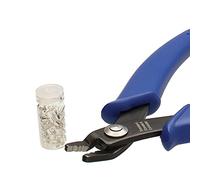 The Beadsmith Crimping Set - Crimping Pliers, 5 Inches Long (127mm) - and 100 Pieces 2x2mm Crimp Tubes - Create Smooth, Rounded Crimps Every Time, No Sharp Edges - Tool for Jewelry Making