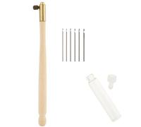 The Beadsmith Deluxe Tambour Embroidery Set, 6-Needle Set, with Hook Holder and Instructions, for Tambour Chain Stitch and Bead and Sequin Embroidery