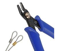 The Beadsmith Double Notch Crimper - 5” Long (127mm) - Use with 2-3mm crimps & .013-.024" Diameter Beading Wire - Comfortable Handles - Create Perfect crimps Every time - Tool for Jewelry Making