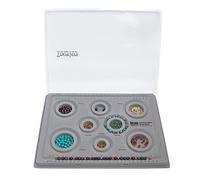 The Beadsmith Elements Bracelet & Anklet Design Bead Board - 10.75 x 13.75 Inches - Removable Transparent Cover - Flocked Surface, Multiple Channels & Printed Ruler - for Jewelry Making