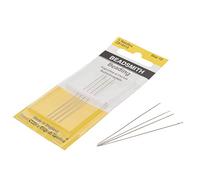 The Beadsmith English Beading Needles, Size 10, 4 Needles per Card, Made in England, Use for Loom Weaving Beadwork, Off-Loom Stitching and Jewelry Making with Seed Beads