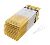 The Beadsmith English Beading Needles, Size 15, 4 Needles per Card, 12 Cards Per Box, Made in England, Use for Loom Weaving Beadwork, Off-Loom Stitching and Jewelry Making with Seed Beads