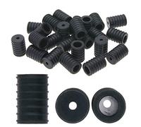 The Beadsmith Fablastic Cord Locks, 7x10mm Cylinder, Black Color, Silicone Locks, 48 Pieces, for Elastic Cord Rope Adjuster Non-Slip Stopper