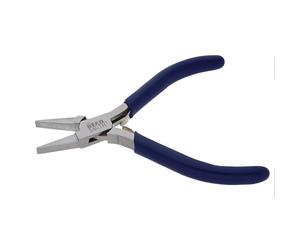 The Beadsmith Flat Nose Pliers - Economy Line - 4.5 inches (114mm) - Vinyl Grip Handle with Double Leaf Springs - Jewelry Making Tool for Creating Bracelets, Earrings and Necklaces