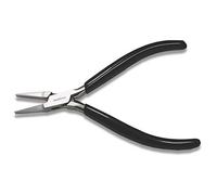 The Beadsmith Flat Nose Pliers - Extra Fine Tips - 4.5 inches (114mm) - PVC Grip Handle with Double Leaf Springs - Jewelry Making Tool for Creating Bracelets, Earrings and Necklaces