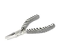 The Beadsmith Flat Nose Pliers - Zebra Print Line - 5 inches (127mm) - Comfortable Handle with Double Leaf Springs - Jewelry Making Tool for Creating Bracelets, Earrings and Necklaces