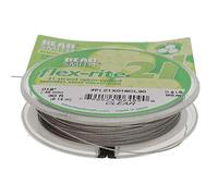 The Beadsmith Flex-Rite 21 Strand Nylon Coated Stainless Steel Beading Wire - Clear Color, .018” Diameter, 30-Foot Spool - Flexible Wire for Jewelry Making