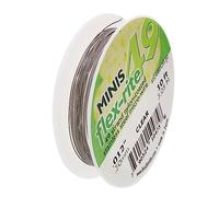 The Beadsmith Flex-Rite 7 Strand Nylon Coated, Stainless-Steel Beading Wire, Jewelry Making Supply (.012 Dia, Clear - 10 Ft)
