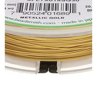 The Beadsmith Flexrite 7 Strand, Metallic Satin Gold, 0.45mm, 9.1m