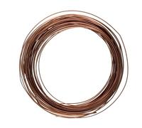 The Beadsmith Half-Round Craft Wire - Soft Temper Jewelry Wire, Antique Copper Color, 18 Gauge, 7 Yards