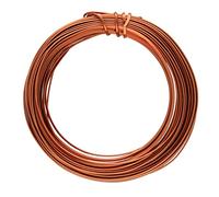 The Beadsmith Half-Round Craft Wire - Soft Temper Jewelry Wire, Antique Copper Color, 21 Gauge, 7 Yards