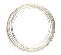 The Beadsmith Half-Round Craft Wire - Soft Temper Jewelry Wire, Silver Color, 18 Gauge, 4 Yards