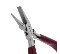 The Beadsmith Half Round/Half Concave Pliers - 6-Inches (152 mm) Jewelry-Making Tool w/Polished Steel Head, PVC Comfort Grip, & Double-Leaf Springs